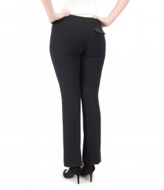 Office pants with flap