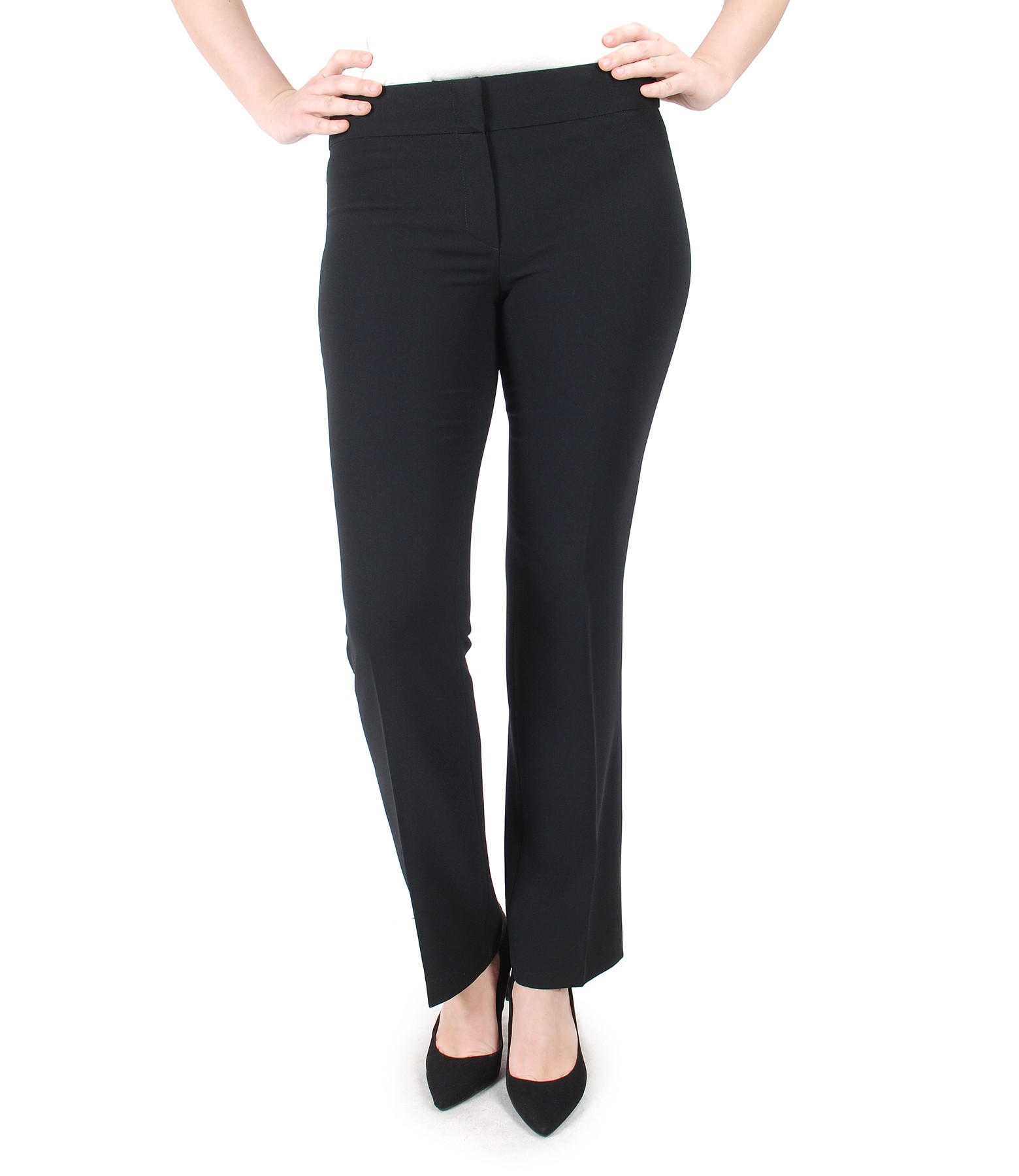 Office pants with flap black - YOKKO