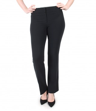 Office pants with flap