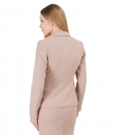 Elastic fabric office jacket