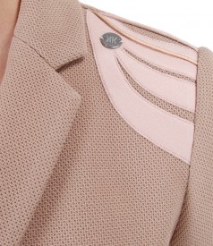 Elastic fabric office jacket