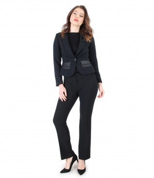 Women office suit with jacket and elegant pants