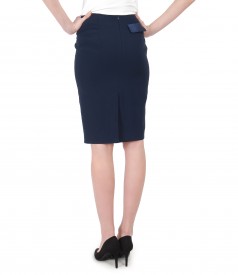 Office skirt with flap