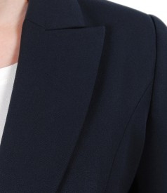 Office jacket from elastic fabric