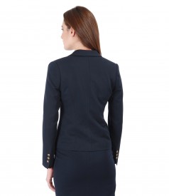 Office jacket from elastic fabric