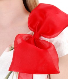 Silk organza accessory bow