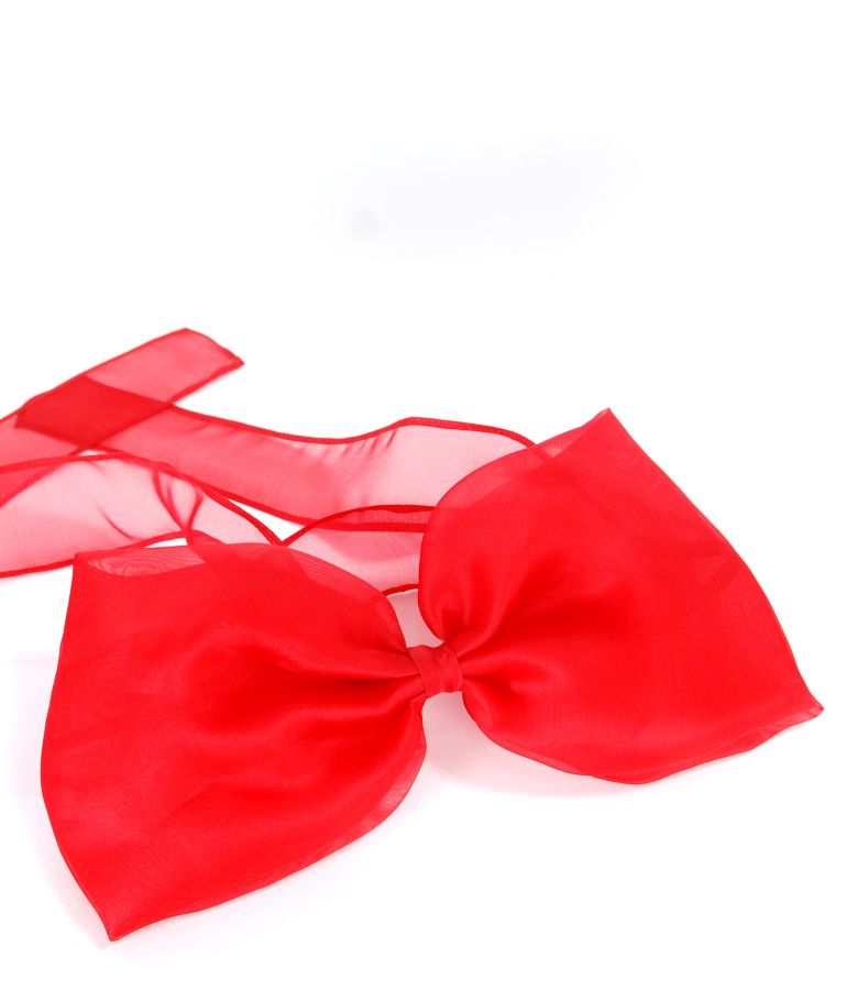 Silk organza accessory bow