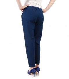 Elegant pants made of textured cotton