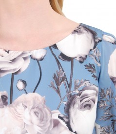Elegant dress with floral print
