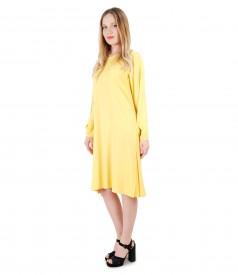 Viscose flaring dress