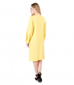 Viscose flaring dress