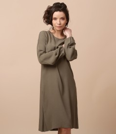 Viscose flaring dress