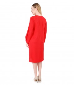 Viscose flaring dress