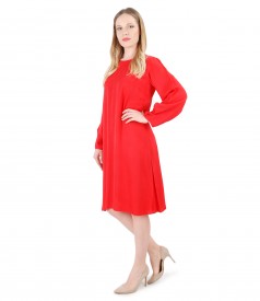 Viscose flaring dress