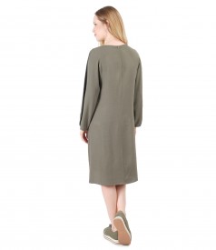 Viscose flaring dress