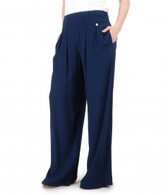 Viscose wide pants