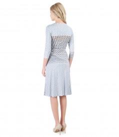 Elegant dress made of printed jersey