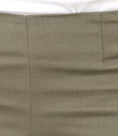 Textured cotton pants