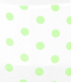 Flaring skirt made of veil printed with dots