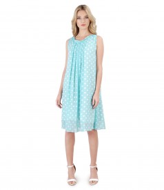Veil dress printed with dots