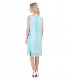 Veil dress printed with dots