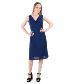 Elastic jersey dress embellished with crystals
