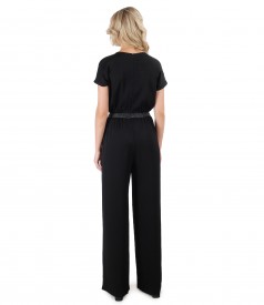 Viscose overall with pockets and trim