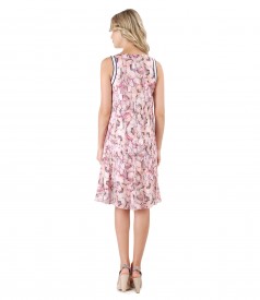 Casual dress made of viscose with floral print