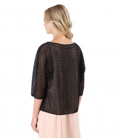 Bolero with kimono sleeve