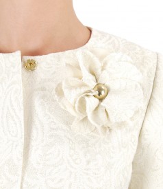 Jacket made of brocade with cotton and golden thread
