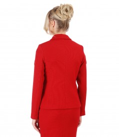 Textured fabric office jacket