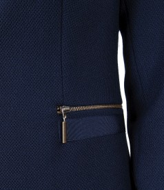 Textured fabric office jacket