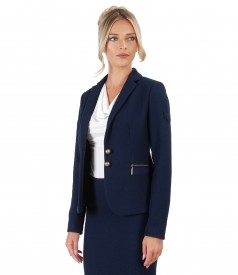 Textured fabric office jacket