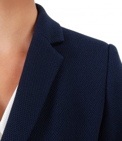 Textured fabric office jacket