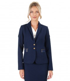 Textured fabric office jacket