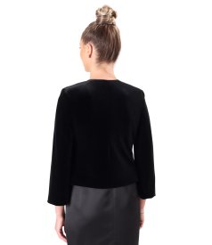 Elegant velvet bolero embellished with crystals