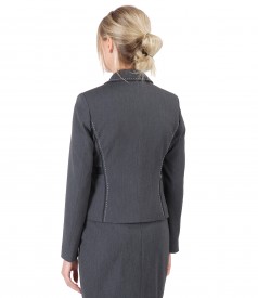 Office jacket made of elastic fabric