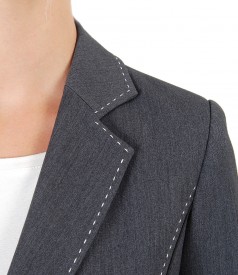 Office jacket made of elastic fabric