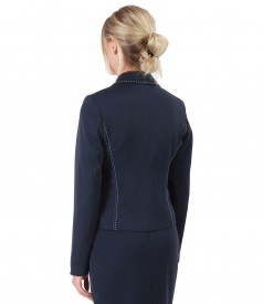 Office jacket made of elastic fabric