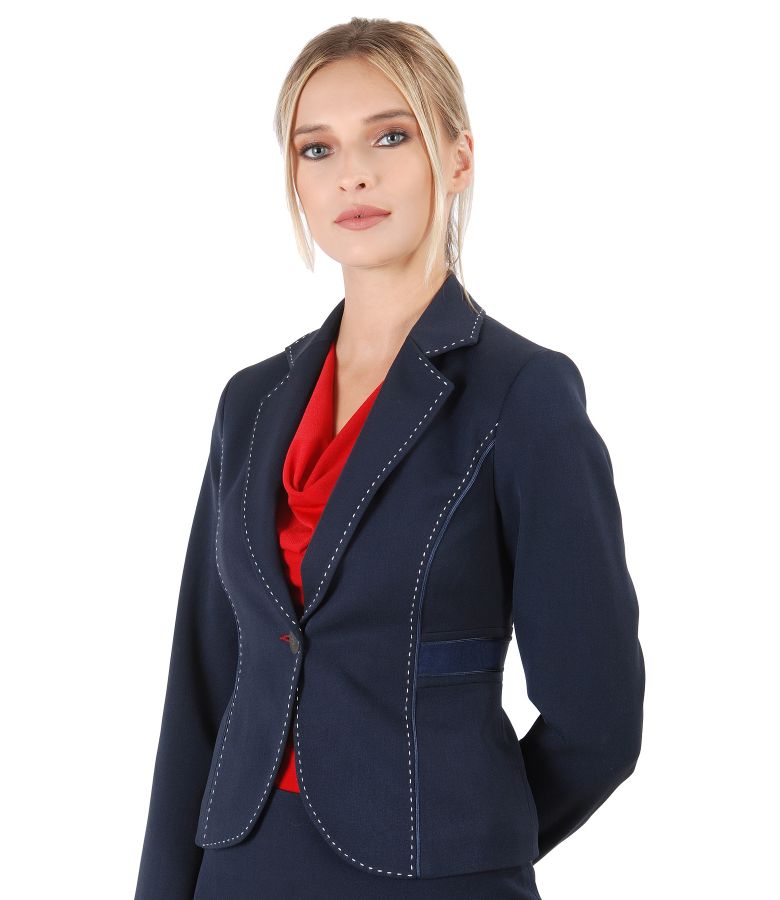 Office jacket made of elastic fabric