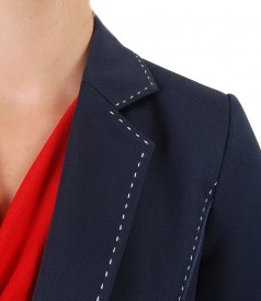 Office jacket made of elastic fabric