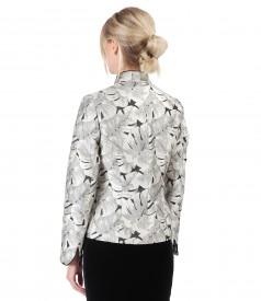 Elegant jacket with floral print