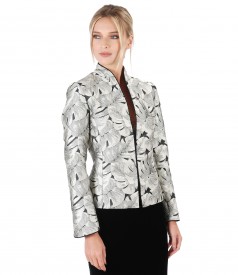 Elegant jacket with floral print