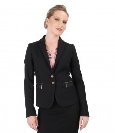 Textured fabric office jacket