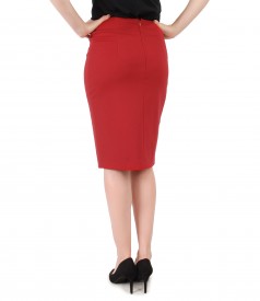 Elegant elastic jersey skirt
