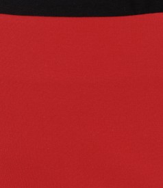 Elegant elastic jersey skirt