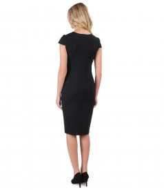 Midi elastic jersey dress