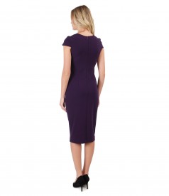 Midi elastic jersey dress