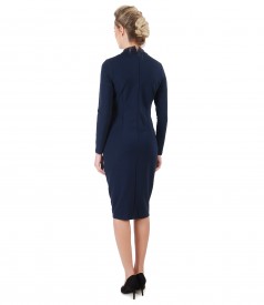 Midi dress made of elastic jersey with long sleeves