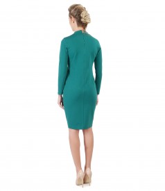 Midi dress made of elastic jersey with long sleeves